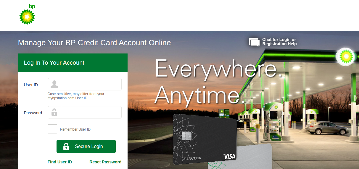 BP Credit Card Login