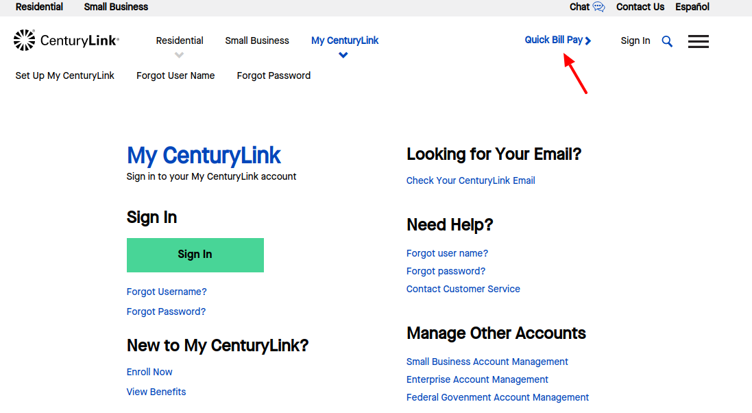 CenturyLink Bill Pay