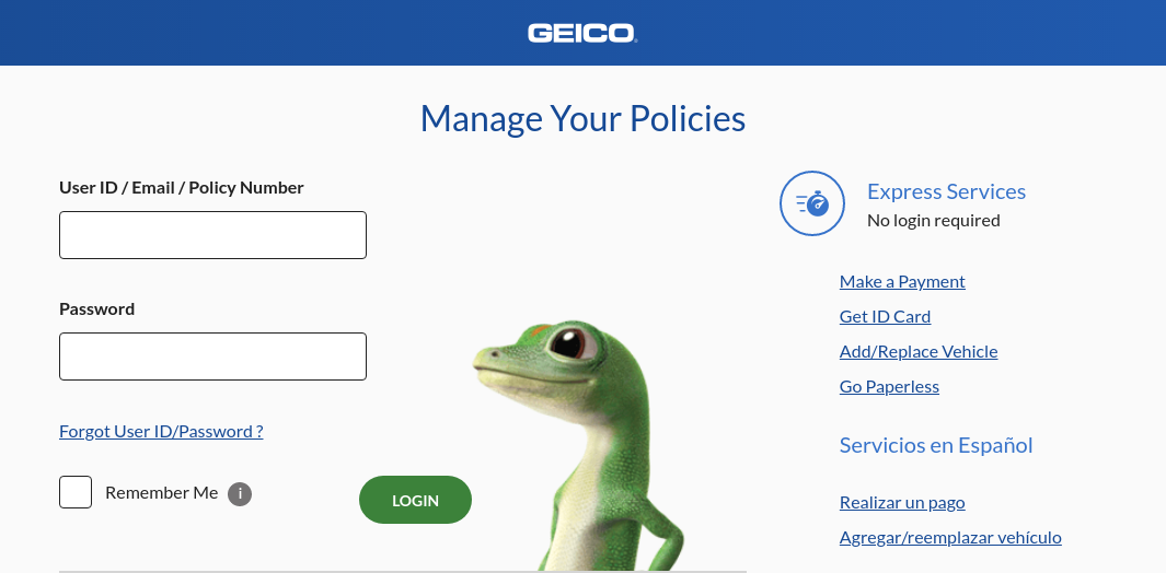 GEICO Login