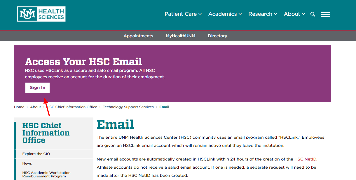 HSC Log In