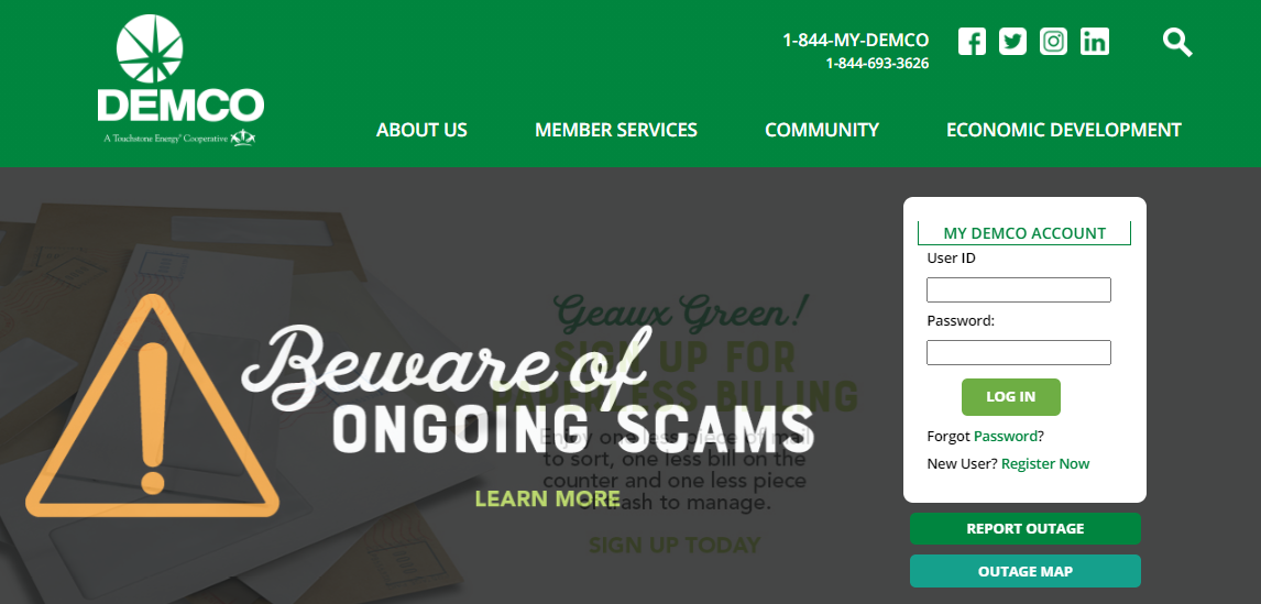 demco login