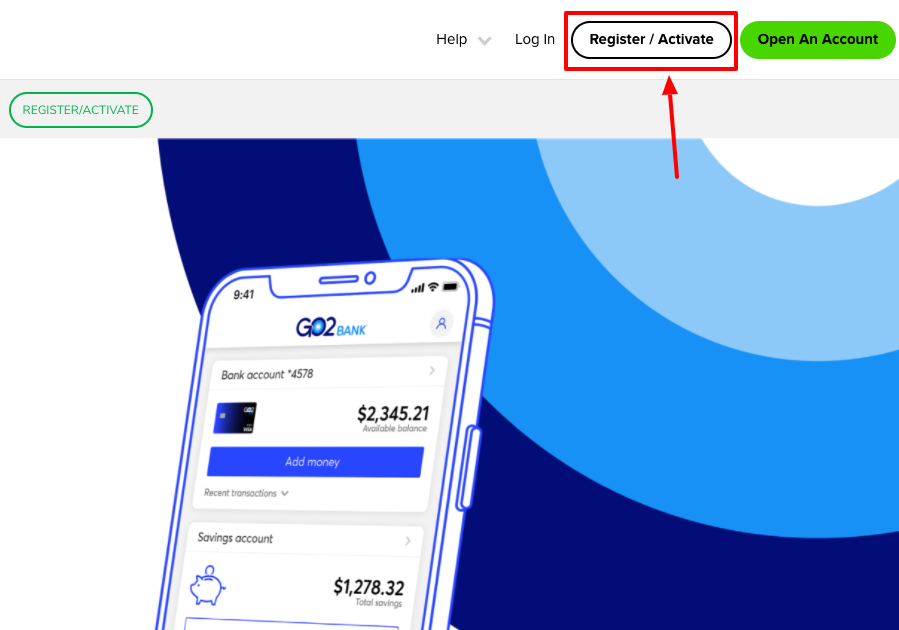 ready debit card register